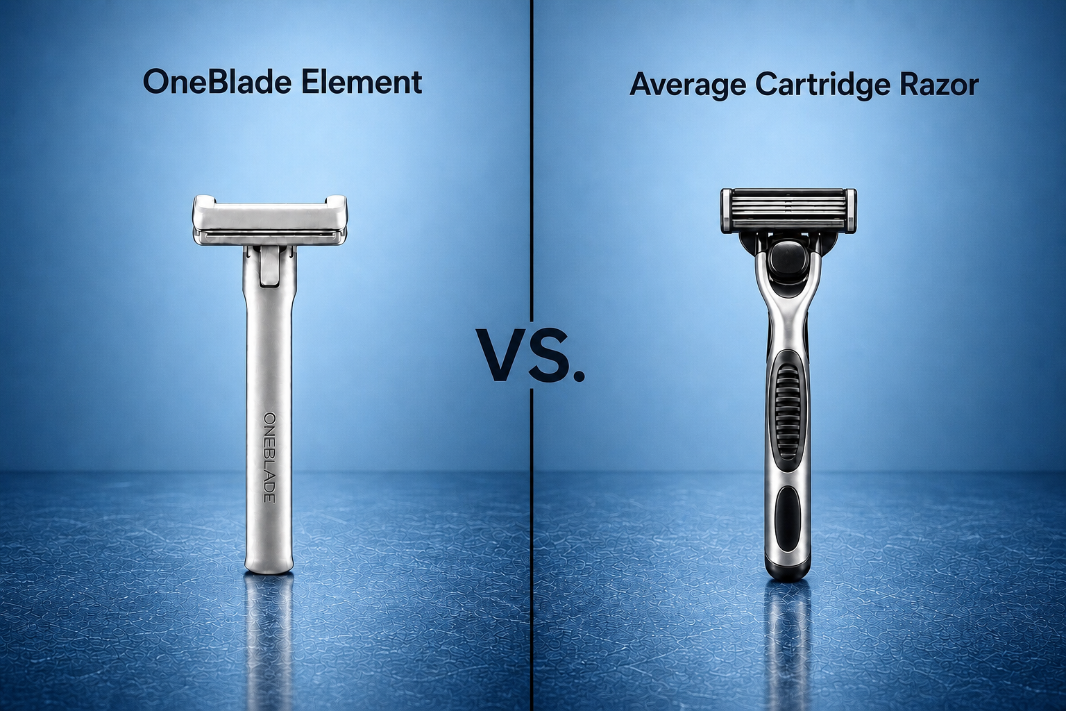 Cartridge Razor vs. OneBlade Safety Razor